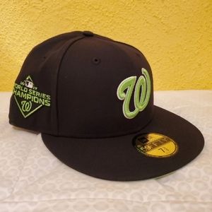 New Era 59Fifty Washington Nationals Fitted Hat Size 7 3/8 "World Series '19"